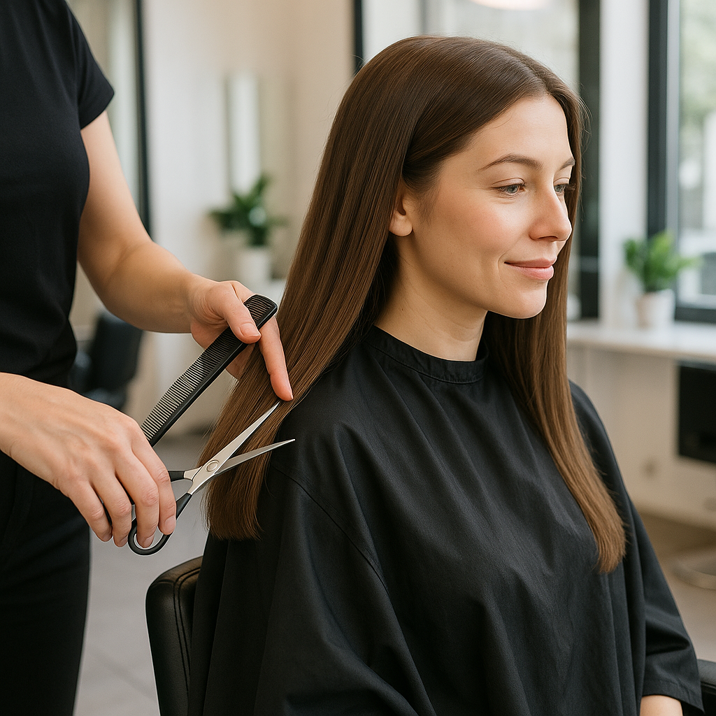 Coupe entretien femme cheveux longs